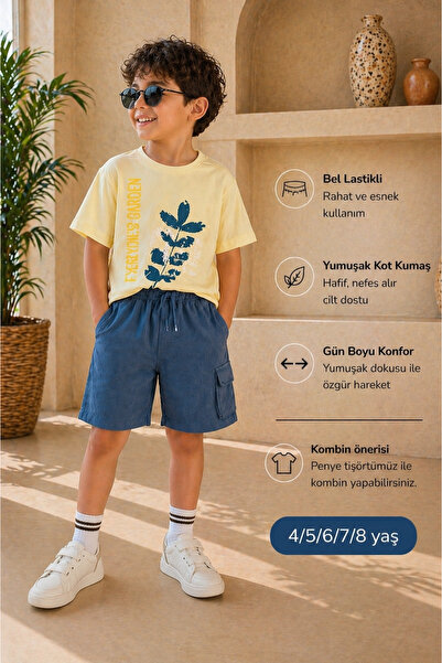 nk kids شورت NK 4-8 سوليدر