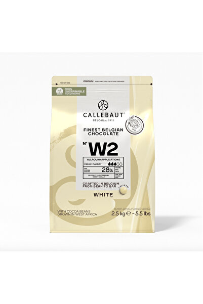 Callebaut W2 Beyaz Drop Çikolata 2.5 KG