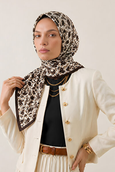 BONASERA EŞARP Women Scarf Cotton-Like Printed Scarf Lightweight Breathable N...