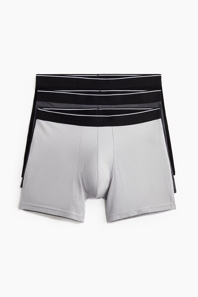 H&M 3'lü Normal Paça Boxer Şort Lycra®