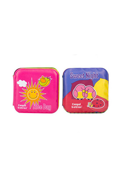 CANPOL Babies Carte Activități cu Scârțâit - Day & Night 74/014 (2 bucăți)