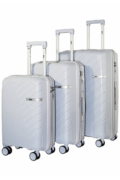 KTMC 3-Piece Polypropylene Luggage Set (20″/24″/28″) Carry-On & Checked Suitc...