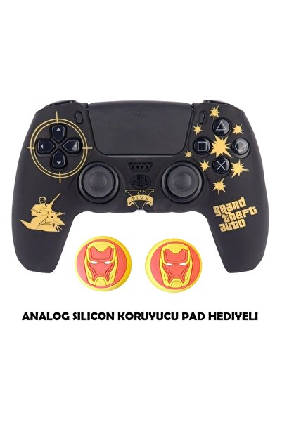 DeadSkull PS5 Dualsense Koruyucu Silikon Kılıf + Analog Silikon Koruyucu