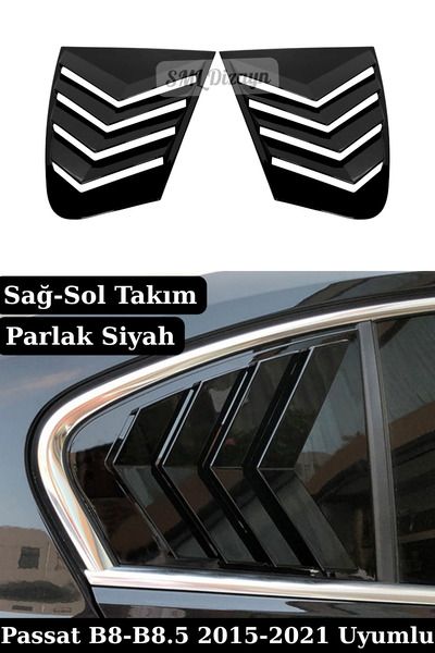 SML Dizayn Volkswagen Passat B8-B8.5 (2015-2021) Kelebek Cam Vizörü - Parlak ...
