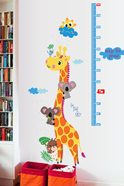 KT Decor Koala Sa deznom Merač visine za dečiju i bebinu sobu - Set nalepnica...