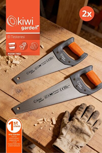 Kiwi Garden KGSW-7402 El Testeresi 400mm / 300mm Çelik Bıçak Ergonomik Sap