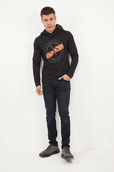 Voltaj Rio Hooded Men's Sweatshirt Black