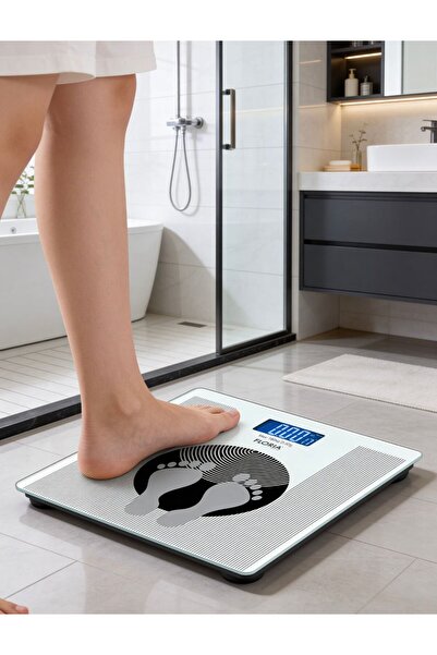 Floria ZLN7682 Dijital Banyo Tartısı LCD Ekran Cam Yüzey