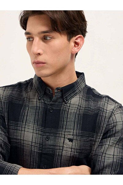 The Bear House Men's long Sleeve Shirt, breathable, soft comfort Fabric