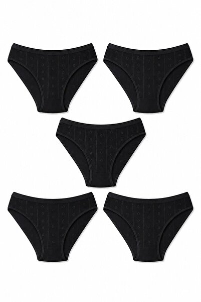 Hepsine Rakip Chiloți bikini jacquard pentru femei Tutku 5li, 100% bumbac 0679