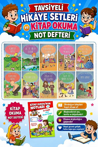 Ata Yayıncılık 1.sınıflar Için Grimm Masalları + Kitap Okuma Not Defteri