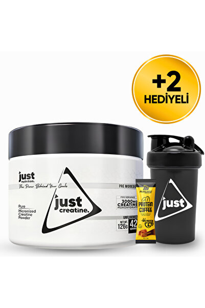 Just Nutrition Creatine Powder Monohydrate 126 Gr 42 Servis + Shaker + Protei...