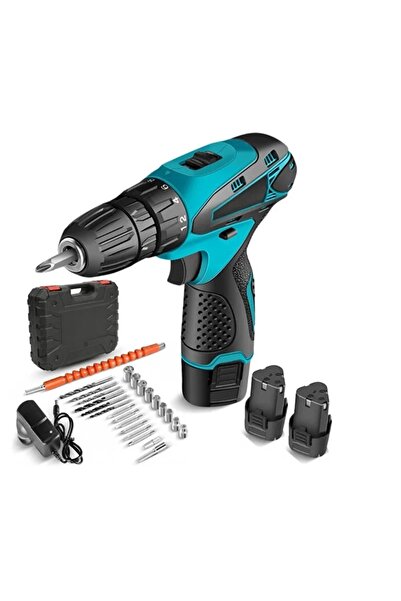 divendi-ro Set șurubelnițe electrice fără fir, 2 baterii, 12V, 24 de accesori...