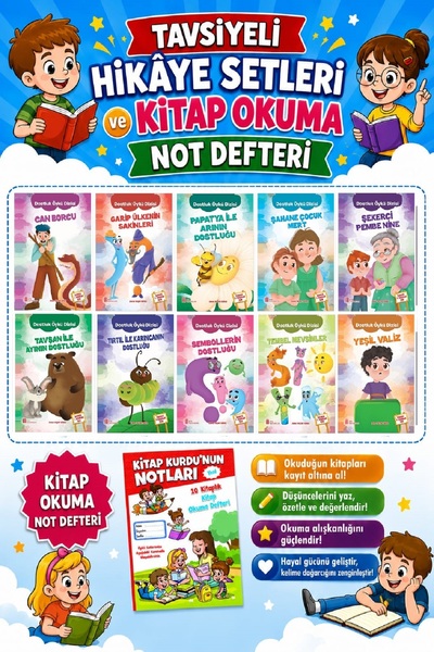 Ata Yayıncılık Ata 2.sınıflar Için Dostluk Dizisi + Kitap Okuma Not Defteri