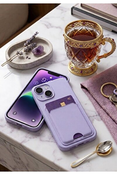halkhouse İphone 14 & İphone 13 Kılıf Kamera Korumalı Kartlıklı Esnek Silikon...