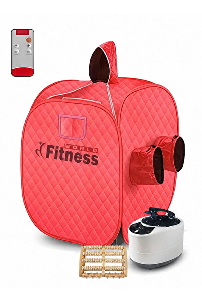 Fitness World جهاز حمام الساونا المنزلي وجهاز تحكم ، خيمة ساونا لشخصين