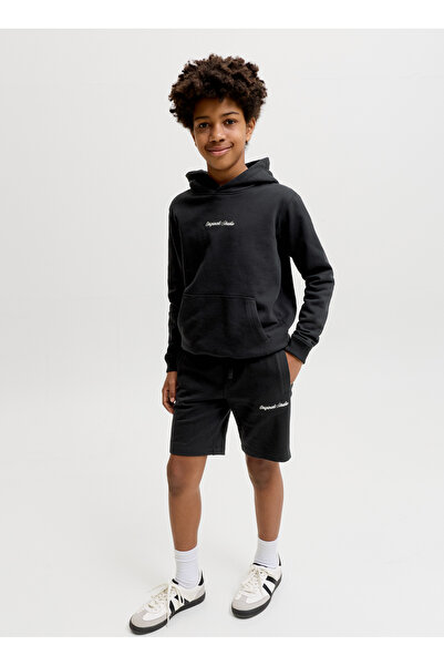 Jack & Jones Siyah Erkek Çocuk Nakışlı Şort 12292805