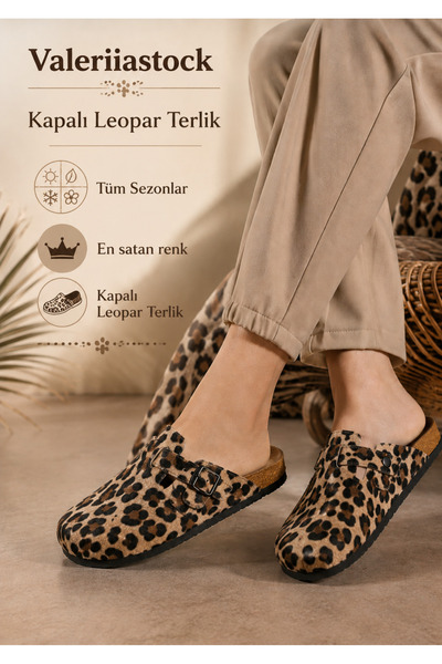 Valeriiastock Kadın Kışlık Kapalı Model Terlik Ortopedik Taban Rahat