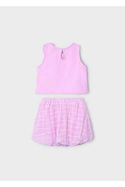 MAYORAL Girl Skirt Suit Pink