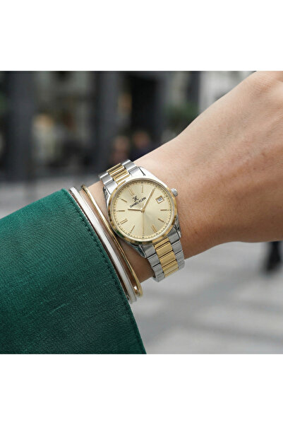 Daniel Klein Premium Silver and Gold Stainless Steel Watch for Women DK.6.141...
