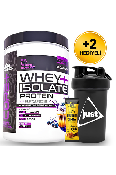 Mustang Nutrition مسحوق بروتين مصل اللبن المعزول من سلسلة كور+ 900 جرام 30 حص...