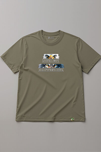 TURAN TACTICS Bürküt Kökbörü (Eagle Wolf) Designed Oversized Unisex T-Shirt