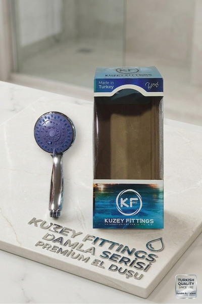 Kuzey Fitting El Duşu Banyo Fiskiye Duşu Duş Başlığı Uzunluk 19 Cm Çapı :9 Cm