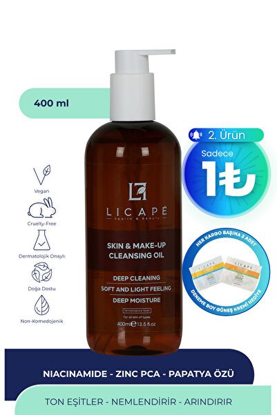 Licape İki Aşamalı Cilt Ve Makyaj Temizleme Yağı 400 ml