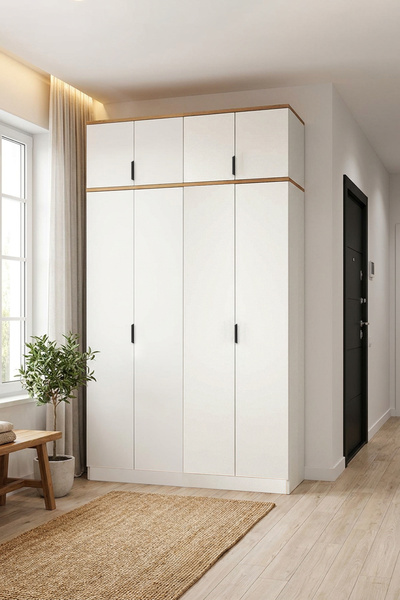 benim odam Diva 60 Lık 2 Kapılı Raflı (2 Adet) 120 Lik Yüklüklü Portmanto