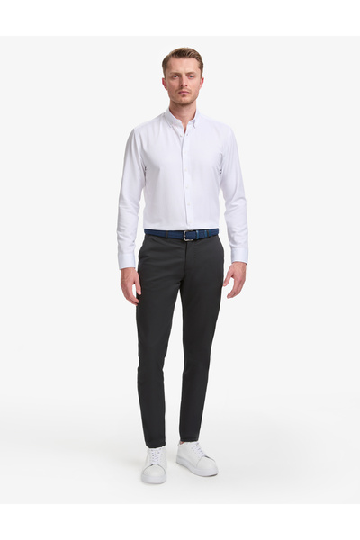 Pierre Cardin Μαύρο παντελόνι καμβά εφαρμοστό 50288511-VR046