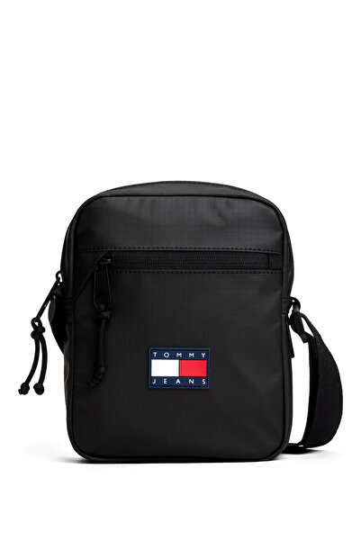 Tommy Hilfiger %100 Geri Dönüştürülmüş Polyester Siyah Erkek Postacı Çantası ...