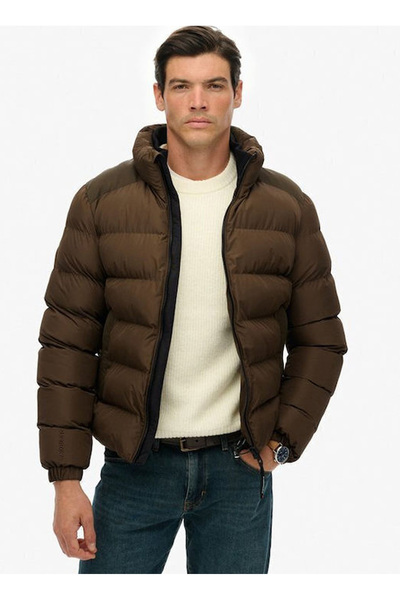 SUPERDRY Kahverengi Erkek Dik Yaka Regular Fit Mont M5012287A-H1D
