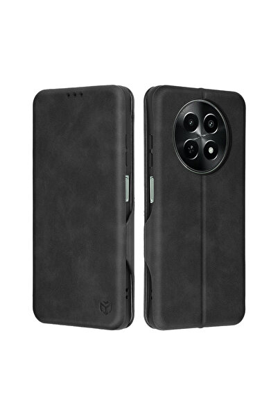 Techsuit Husă pentru OnePlus 12R - Safe Wallet Plus - Neagră