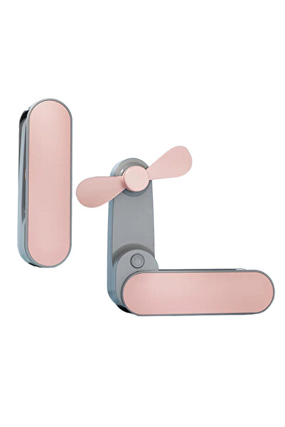 Techsuit Ventilator portabil, 1200mAh - (TF1) - Roz