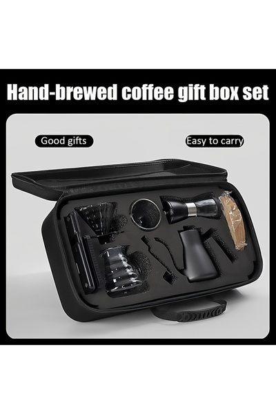Generic 8-piece portable hand-brewed coffee tool set