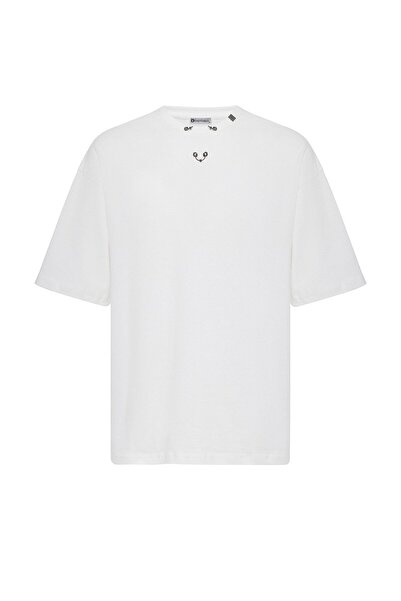 S13 Store Oversize metal ring detailed t-shirt