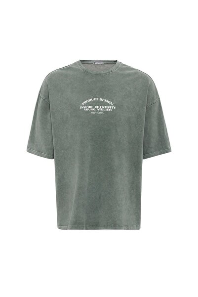 S13 Store Μπλουζάκι Oversize με στάμπα προ-εκτυπωμένου κειμένου και δυνατότητ...