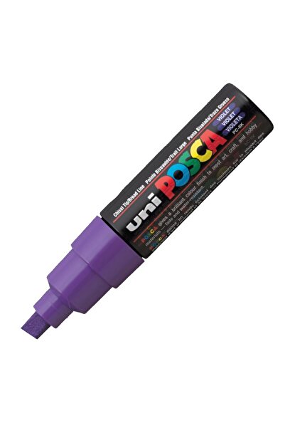 Uni Posca Posca PC-8K Marker, chisel tip 8 mm, violet