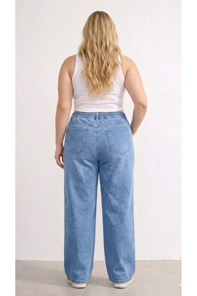 nd jeans New Season-High Waist Elastic Open Ice Wide Leg Pants - Flexible and Comfortable Cut Jeans