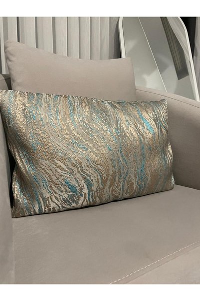 nissahome Double-Sided Imported Lara Pattern Throw Pillow Cover-Anthracite