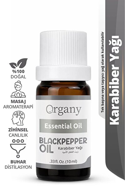 Organy Natural Black Pepper Oil 100% Natural Post-Workout Massage Oil Black P...