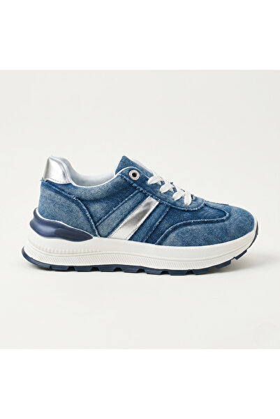 BEST WOMAN Teniși sport denim albaștri din denim cu talpă cu amortizare – Sne...