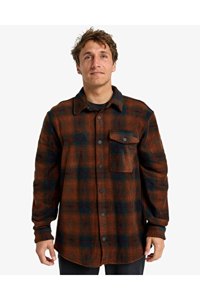 BİLLABONG EBYFT00145 FURNACE FLANNEL Cămașă fleece pentru bărbați, maro