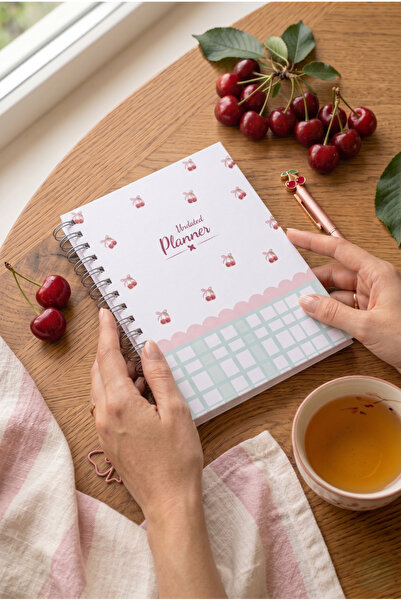 White Notebook A5 Spiralli Süresiz Renkli Planlayıcı Ajanda Motivasyon Sayfal...