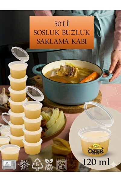 troykar 50 adet 120 cc Şeffaf Kapaklı Sos Kabı,Sızdırmaz Sosluk,Tadım Ketçap,...