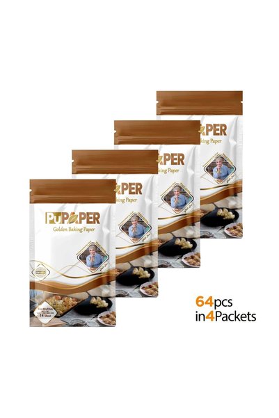 PuPaper ورق خبز سويدي مستطيل الشكل 50 × 40 سم - 14 ورقة | عبوة من 4 قطع | بولي يوريثان