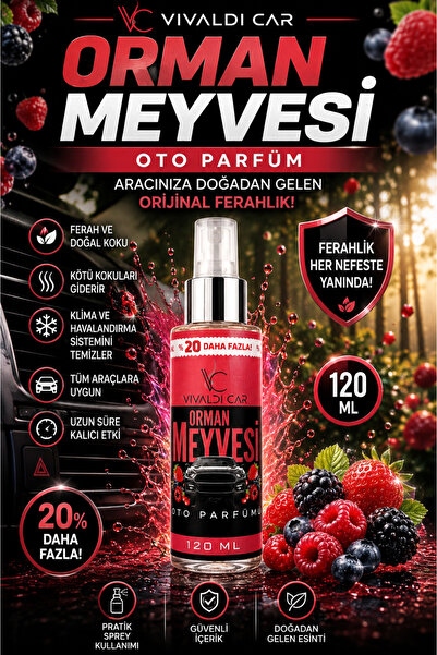Vivaldi Car Orman Meyvesi Araba Araç Oto Kokusu Sprey 120 ml