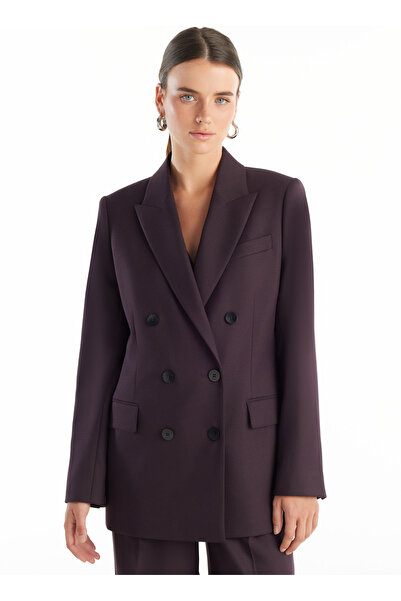 Ted Baker BORDO KLASİK KRUVAZE BLAZER