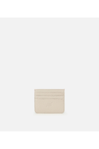 Hotiç Men's Leather Beige Card Holder