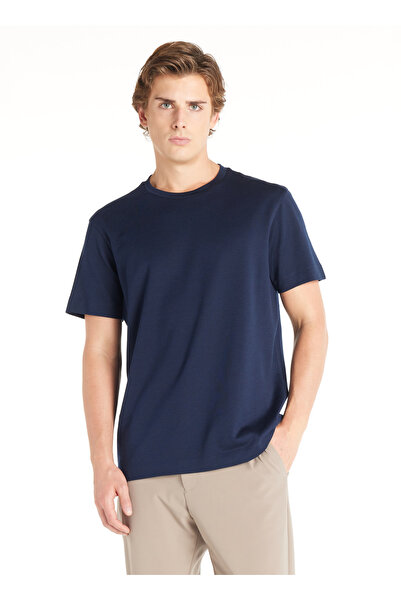 Ted Baker LACİVERT YÜNLÜ BİSİKLET YAKA KISA KOLLU TSHİRT
